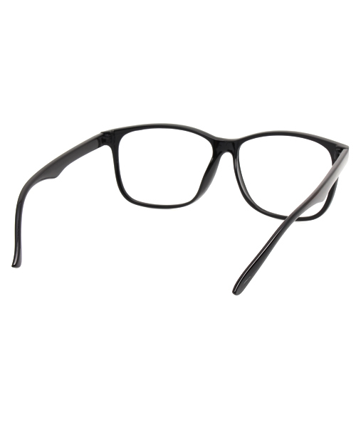 WEGO（ウィゴー）の「WEGO/ウェリントンタイプ(レンズ無し)（メガネ・メンズ・ブラック・FREE）」の4枚目の写真