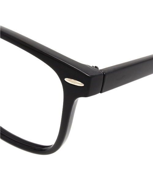 WEGO（ウィゴー）の「WEGO/ウェリントンタイプ(レンズ無し)（メガネ・メンズ・ブラック・FREE）」の5枚目の写真