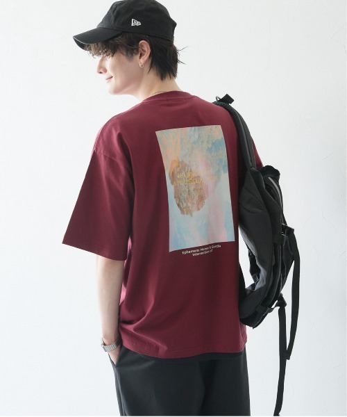 RAGEBLUE（レイジブルー）の「BACK PHOTO PRINT BIG T-SHIRTS/バックフォトプリント/天竺コットン/ビッグシルエットTシャツ（Tシャツ/カットソー・メンズ・ブラック/ホワイト/グリーン/ワインレッド・SMALL/MEDIUM/LARGE）」の15枚目の写真