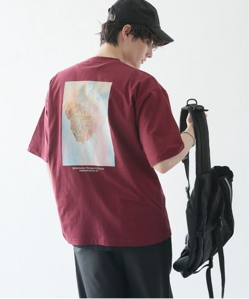 RAGEBLUE（レイジブルー）の「BACK PHOTO PRINT BIG T-SHIRTS/バックフォトプリント/天竺コットン/ビッグシルエットTシャツ（Tシャツ/カットソー・メンズ・ブラック/ホワイト/グリーン/ワインレッド・SMALL/MEDIUM/LARGE）」の17枚目の写真