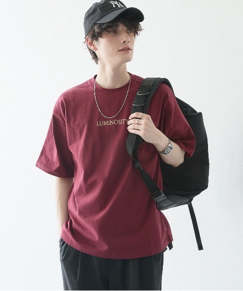 RAGEBLUE（レイジブルー）の「BACK PHOTO PRINT BIG T-SHIRTS/バックフォトプリント/天竺コットン/ビッグシルエットTシャツ（Tシャツ/カットソー・メンズ・ブラック/ホワイト/グリーン/ワインレッド・SMALL/MEDIUM/LARGE）」の9枚目の写真