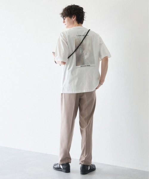 RAGEBLUE（レイジブルー）の「BACK PHOTO PRINT BIG T-SHIRTS/バックフォトプリント/天竺コットン/ビッグシルエットTシャツ（Tシャツ/カットソー・メンズ・ブラック/ホワイト/グリーン/ワインレッド・SMALL/MEDIUM/LARGE）」の6枚目の写真