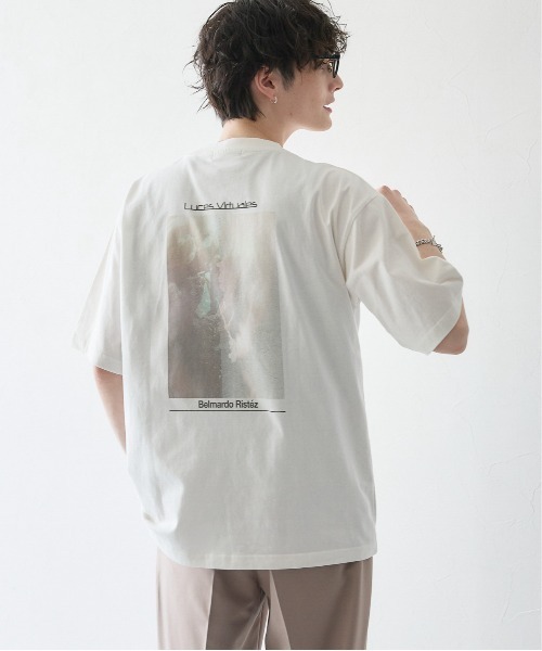 RAGEBLUE（レイジブルー）の「BACK PHOTO PRINT BIG T-SHIRTS/バックフォトプリント/天竺コットン/ビッグシルエットTシャツ（Tシャツ/カットソー・メンズ・ブラック/ホワイト/グリーン/ワインレッド・SMALL/MEDIUM/LARGE）」の20枚目の写真