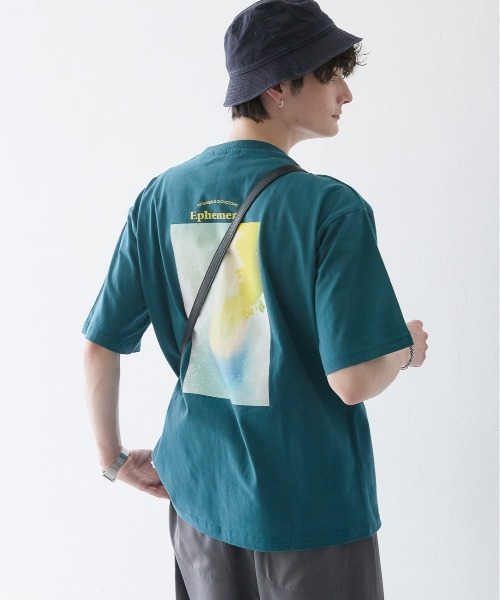 RAGEBLUE（レイジブルー）の「BACK PHOTO PRINT BIG T-SHIRTS/バックフォトプリント/天竺コットン/ビッグシルエットTシャツ（Tシャツ/カットソー・メンズ・ブラック/ホワイト/グリーン/ワインレッド・SMALL/MEDIUM/LARGE）」の11枚目の写真