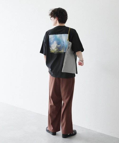 RAGEBLUE（レイジブルー）の「BACK PHOTO PRINT BIG T-SHIRTS/バックフォトプリント/天竺コットン/ビッグシルエットTシャツ（Tシャツ/カットソー・メンズ・ブラック/ホワイト/グリーン/ワインレッド・SMALL/MEDIUM/LARGE）」の8枚目の写真