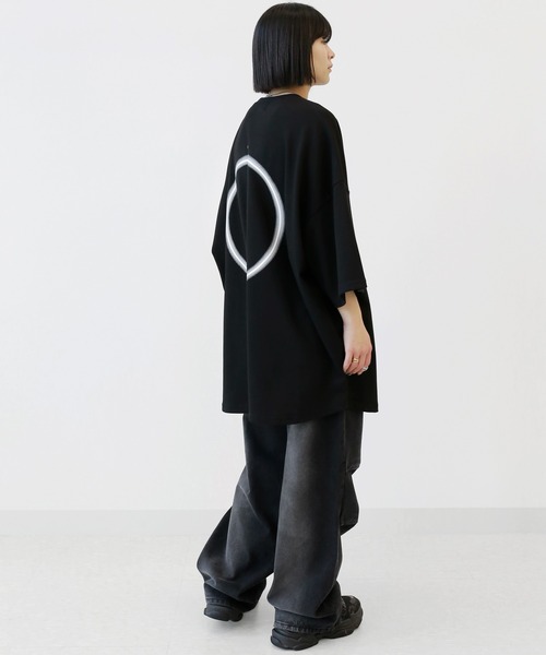 モノトーンビッグサークル半袖T オーバーサイズTシャツ（Tシャツ