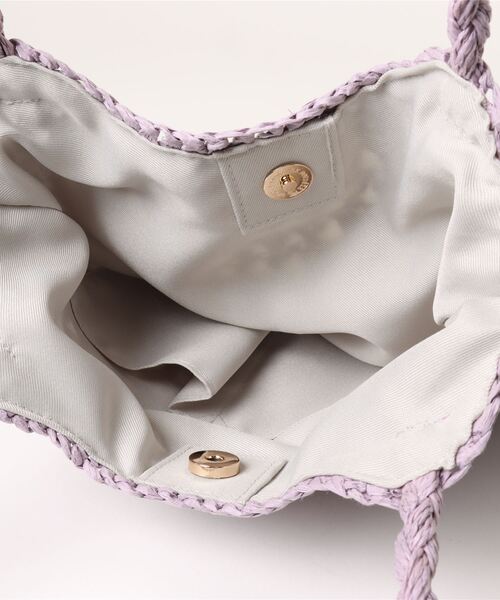 KATHARINE ROSS(キャサリンロス)の「【KATHARINE ROSS】【WEB限定】フローラルカラートートバッグ(かごバッグ・レディース・ベージュ/ラベンダー/ミント/イエロー・MEDIUM)」の8枚目の写真