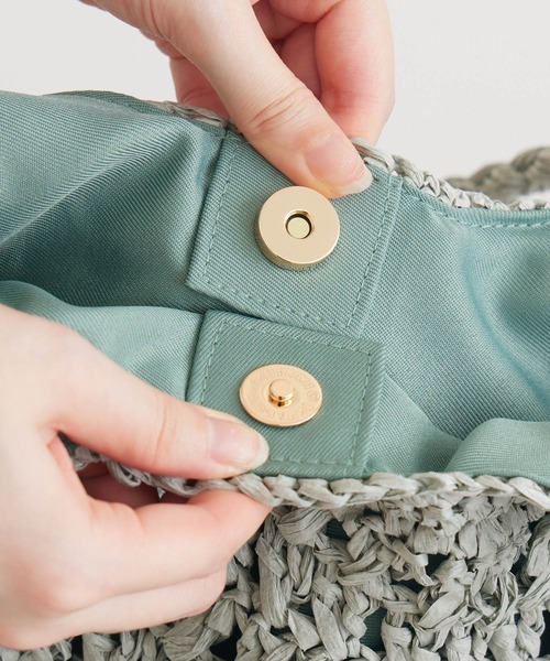 KATHARINE ROSS(キャサリンロス)の「【KATHARINE ROSS】【WEB限定】フローラルカラートートバッグ(かごバッグ・レディース・ベージュ/ラベンダー/ミント/イエロー・MEDIUM)」の15枚目の写真