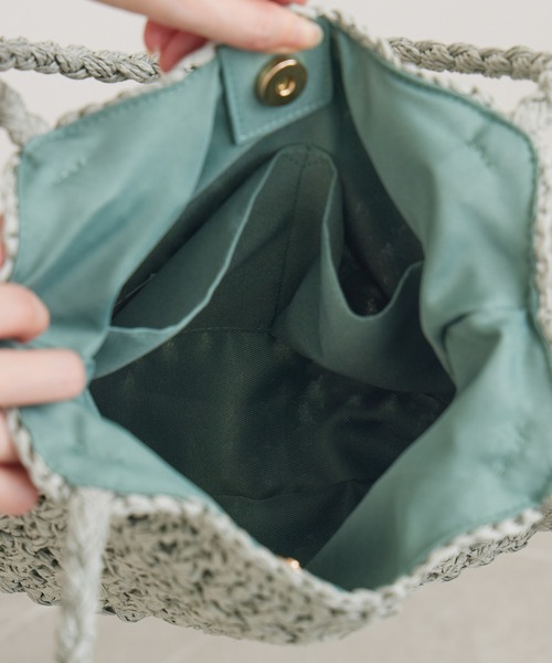 KATHARINE ROSS(キャサリンロス)の「【KATHARINE ROSS】【WEB限定】フローラルカラートートバッグ(かごバッグ・レディース・ベージュ/ラベンダー/ミント/イエロー・MEDIUM)」の16枚目の写真