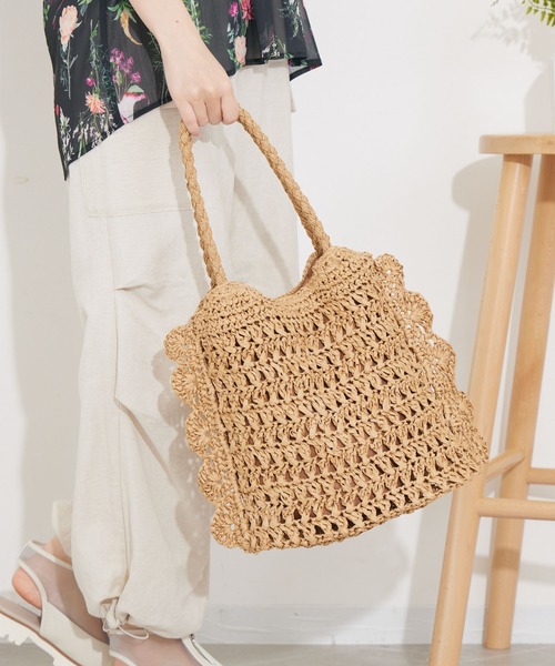 KATHARINE ROSS(キャサリンロス)の「【KATHARINE ROSS】【WEB限定】フローラルカラートートバッグ(かごバッグ・レディース・ベージュ/ラベンダー/ミント/イエロー・MEDIUM)」の22枚目の写真