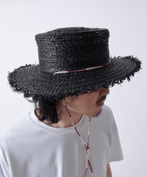 【KIJIMA TAKAYUKI / キジマタカユキ】RAFFIA BRAID BOATER HAT(ハット)