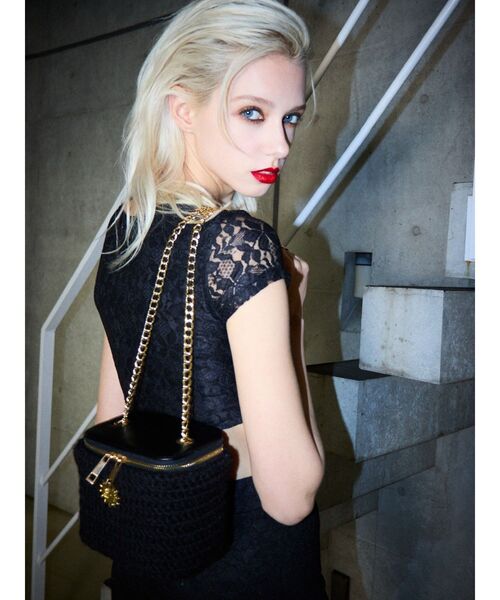 EVRIS バニティーデザインニットBAG バニティーデザインニットBAG（ショルダーバッグ）｜EVRIS