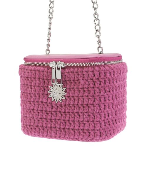 EVRIS(エヴリス)の「バニティーデザインニットBAG(ショルダーバッグ・レディース・ホワイト/ピンク/ブラック・FREE)」の16枚目の写真