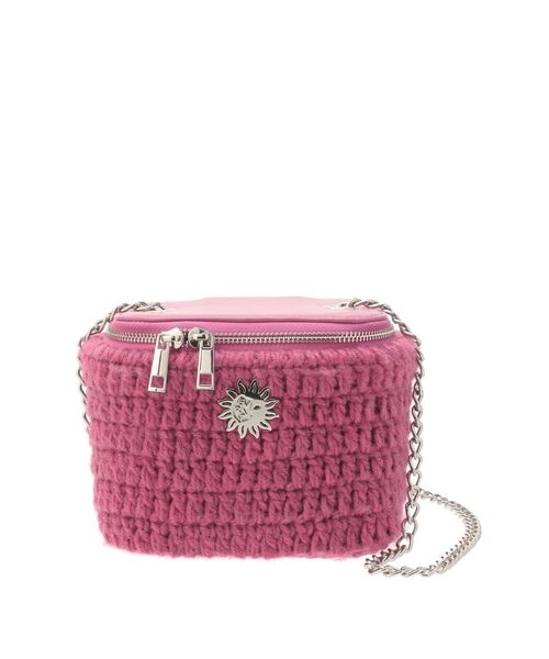 EVRIS（エヴリス）の「バニティーデザインニットBAG（ショルダーバッグ・レディース・ホワイト/ピンク/ブラック・FREE）」の10枚目の写真