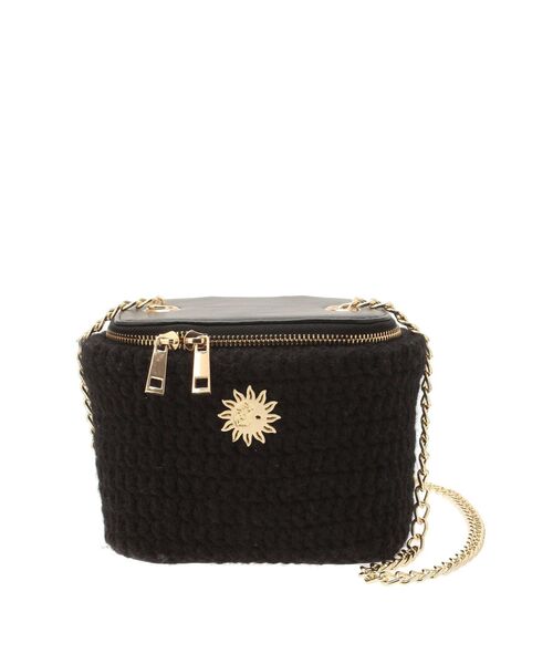 EVRIS（エヴリス）の「バニティーデザインニットBAG（ショルダーバッグ・レディース・ホワイト/ピンク/ブラック・FREE）」の11枚目の写真