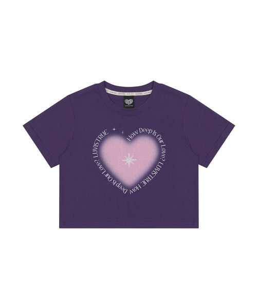 tou ki❤️ LUVISTRUE（ラヴイズトゥルー）の「TWINKLE HOTFIX CROP TEE（Tシャツ
