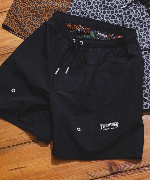 THRASHER/スラッシャー】 ナイロンバギーワイドサマーショーツ 水陸