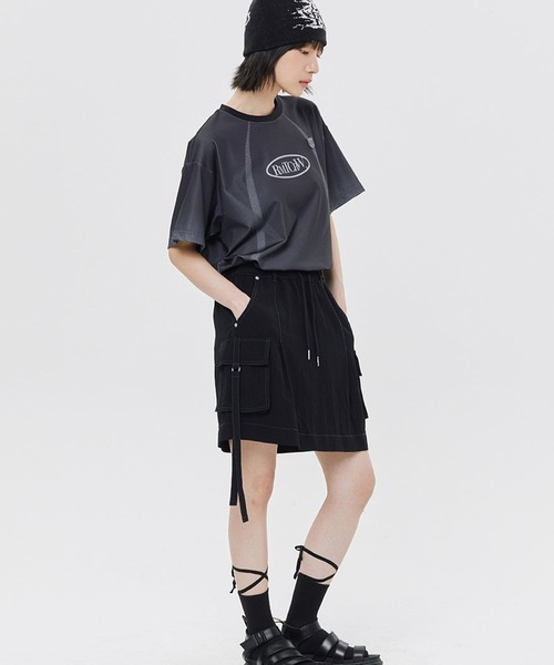 ROMANTIC CROWN（ロマンティッククラウン）の「【UNISEX】ROMANTIC CROWN／サッカｰジャージーT（Tシャツ/カットソー・メンズ・ブラック/ライトブルー・MEDIUM/LARGE）」の3枚目の写真
