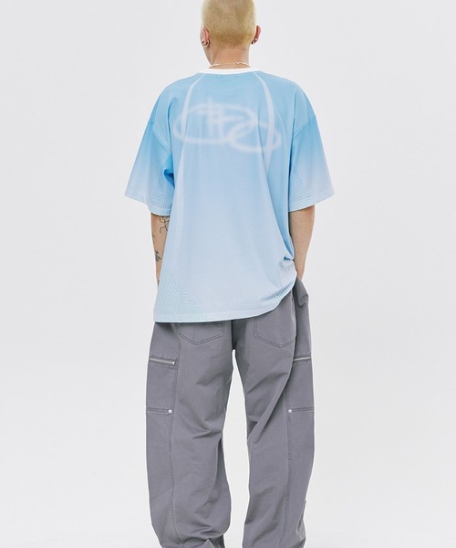 ROMANTIC CROWN（ロマンティッククラウン）の「【UNISEX】ROMANTIC CROWN／サッカｰジャージーT（Tシャツ/カットソー・メンズ・ブラック/ライトブルー・MEDIUM/LARGE）」の7枚目の写真