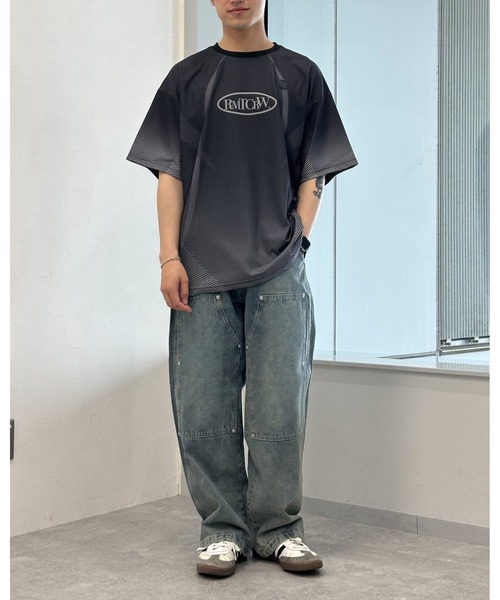 ROMANTIC CROWN（ロマンティッククラウン）の「【UNISEX】ROMANTIC CROWN／サッカｰジャージーT（Tシャツ/カットソー・メンズ・ブラック/ライトブルー・MEDIUM/LARGE）」の21枚目の写真