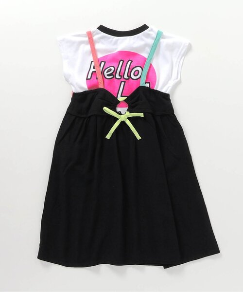 BREEZE（ブリーズ）の「【2Pセット】キャミワンピース×Tシャツ（ワンピース・キッズ・ブラック/グリーン/ピンク・140/90/100/110/120/80/130）」の4枚目の写真