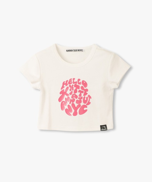 ANNA SUI NYC（アナ スイ エヌ ワイ シー）の「ANNA SUI NYC HELLO KITTY エナメルロゴＴシャツ（Tシャツ/カットソー・レディース・ホワイト・FREE）」の6枚目の写真