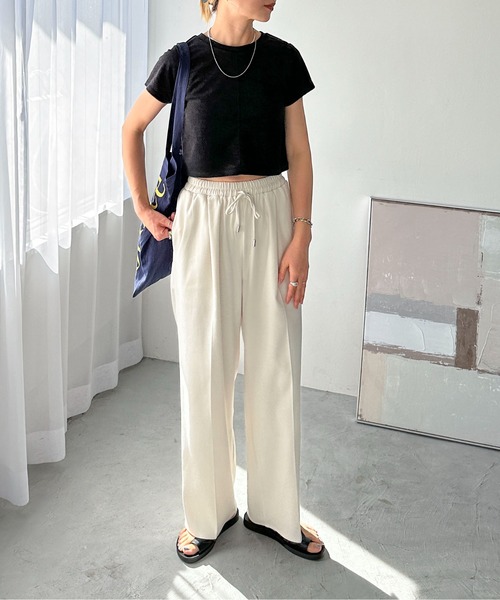 feepur（フェピュール）の「パイルショートTee（Tシャツ/カットソー・レディース・グレー/アイボリー/ピンク/イエロー/ブラック・MEDIUM）」の18枚目の写真