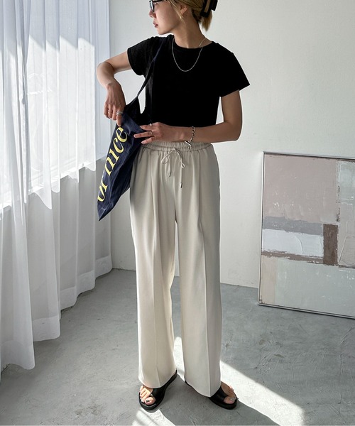 feepur（フェピュール）の「パイルショートTee（Tシャツ/カットソー・レディース・グレー/アイボリー/ピンク/イエロー/ブラック・MEDIUM）」の19枚目の写真