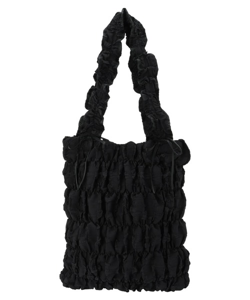 Green　Parks（グリーンパークス）の「・QUONギャザーキルティングリボントートバッグ（トートバッグ・レディース・ブラック/アイボリー/イエロー/ラベンダー・FREE）」の20枚目の写真