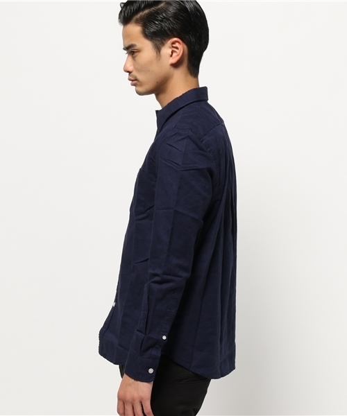 OUTLET（アウトレット）の「【CIAOPANIC TYPY】綿麻スラブOXレギュラーシャツ（シャツ/ブラウス・メンズ・キャメル/ホワイト/ネイビー・LARGE/SMALL/MEDIUM）」の10枚目の写真
