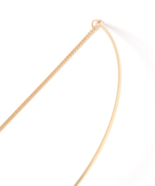 mysty woman（ミスティウーマン）の「2レンチョーカーネックレス（ネックレス・レディース・ライトグレー/ベージュ・FREE）」の14枚目の写真