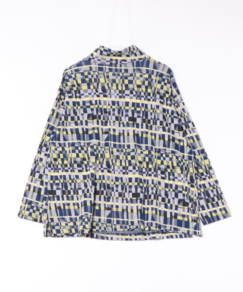 Plantation(プランテーション)の「チェックプレーティングJQ / プルオーバー / (O)(Tシャツ/カットソー・レディース・ネイビー/ライトグリーン・02)」の3枚目の写真
