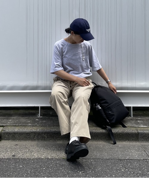 COLONY 2139（コロニートゥーワンスリーナイン）の「ロゴ刺繍ラグランTシャツ（Tシャツ/カットソー・レディース・ライトグレー/ネイビー/オフホワイト・FREE）」の8枚目の写真