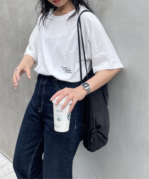 COLONY 2139（コロニートゥーワンスリーナイン）の「ロゴ刺繍ラグランTシャツ（Tシャツ/カットソー・レディース・ライトグレー/ネイビー/オフホワイト・FREE）」の13枚目の写真