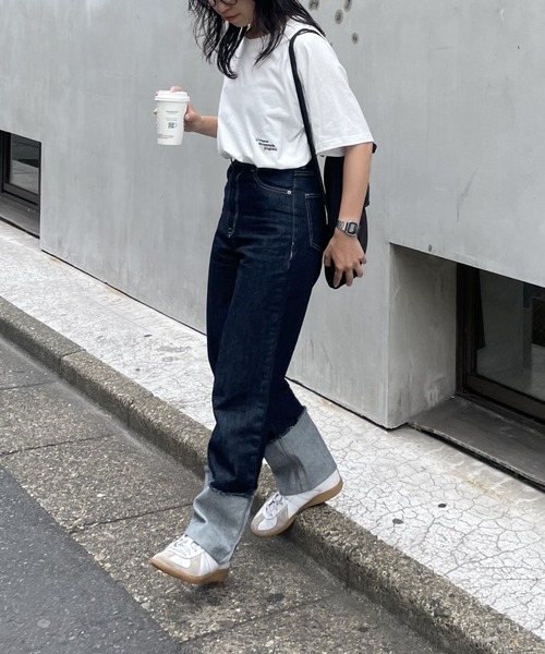 COLONY 2139（コロニートゥーワンスリーナイン）の「ロゴ刺繍ラグランTシャツ（Tシャツ/カットソー・レディース・ライトグレー/ネイビー/オフホワイト・FREE）」の16枚目の写真