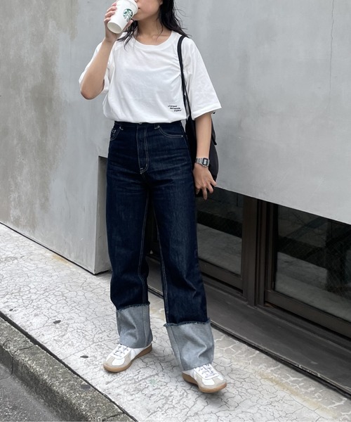 COLONY 2139（コロニートゥーワンスリーナイン）の「ロゴ刺繍ラグランTシャツ（Tシャツ/カットソー・レディース・ライトグレー/ネイビー/オフホワイト・FREE）」の15枚目の写真