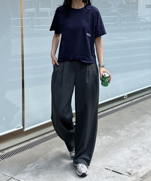 COLONY 2139（コロニートゥーワンスリーナイン）の「ロゴ刺繍ラグランTシャツ（Tシャツ/カットソー・レディース・ライトグレー/ネイビー/オフホワイト・FREE）」の22枚目の写真