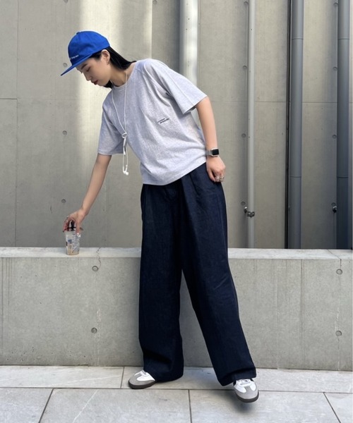 COLONY 2139（コロニートゥーワンスリーナイン）の「ロゴ刺繍ラグランTシャツ（Tシャツ/カットソー・レディース・ライトグレー/ネイビー/オフホワイト・FREE）」の18枚目の写真