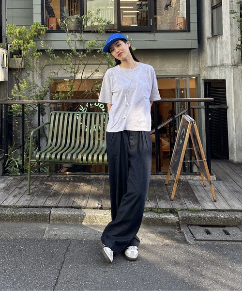 COLONY 2139（コロニートゥーワンスリーナイン）の「ロゴ刺繍ラグランTシャツ（Tシャツ/カットソー・レディース・ライトグレー/ネイビー/オフホワイト・FREE）」の19枚目の写真