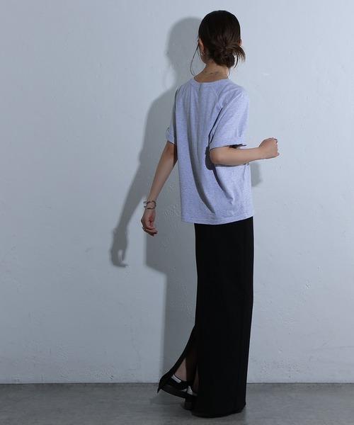 COLONY 2139（コロニートゥーワンスリーナイン）の「ロゴ刺繍ラグランTシャツ（Tシャツ/カットソー・レディース・ライトグレー/ネイビー/オフホワイト・FREE）」の20枚目の写真