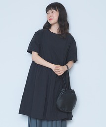 bulle de savon | 80/タイプライターナチュラルトリプルワッシャー チュニックブラウス(Tシャツ/カットソー)