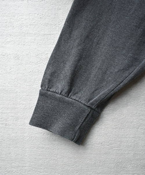 SHAKA WeAR（シャカウェア）の「【SHAKA Wear】7.5oz Heavy Weight Garment Dye Long Sleeve Tee / 7.5オンス ヘビーウェイト ガーメントダイ ロングスリーブ Tシャツ（Tシャツ/カットソー・メンズ・オートミール/スミクロ・LARGE/MEDIUM）」の7枚目の写真