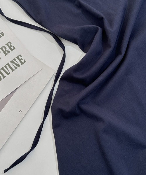 MAISON DE THERESE（メゾン ド テレーズ）の「ポロネックＴシャツワンピース（ワンピース・レディース・ライトイエロー/ネイビー・FREE）」の7枚目の写真