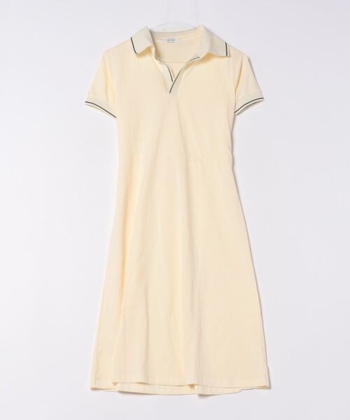 MAISON DE THERESE（メゾン ド テレーズ）の「ポロネックＴシャツワンピース（ワンピース・レディース・ライトイエロー/ネイビー・FREE）」の7枚目の写真