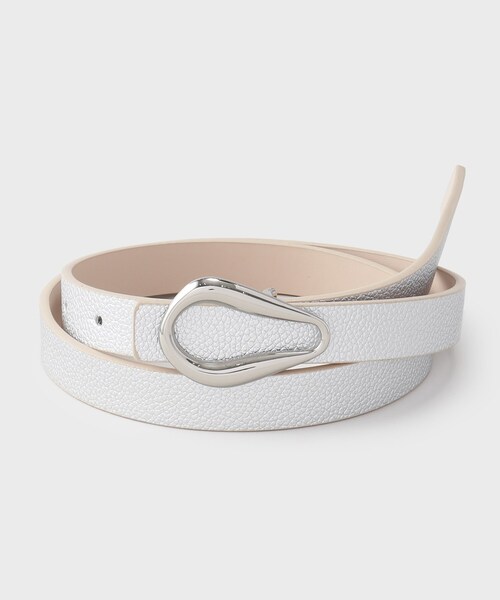 GALLEST（ギャレスト）の「◆ティアドロップバックルベルト（ベルト・レディース・シルバー/ブラック・00）」の4枚目の写真