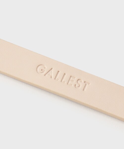 GALLEST（ギャレスト）の「◆ティアドロップバックルベルト（ベルト・レディース・シルバー/ブラック・00）」の6枚目の写真