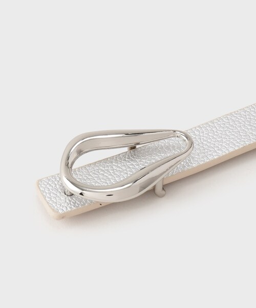 GALLEST（ギャレスト）の「◆ティアドロップバックルベルト（ベルト・レディース・シルバー/ブラック・00）」の7枚目の写真