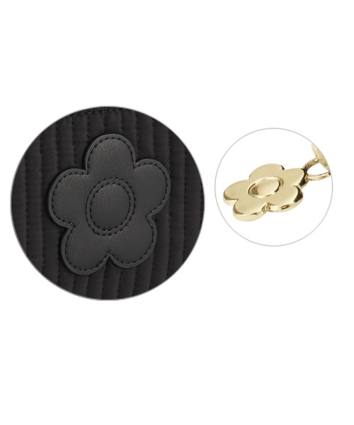 MARY QUANT（マリークワント）の「デイジーパッチヌビ 2ファスナー