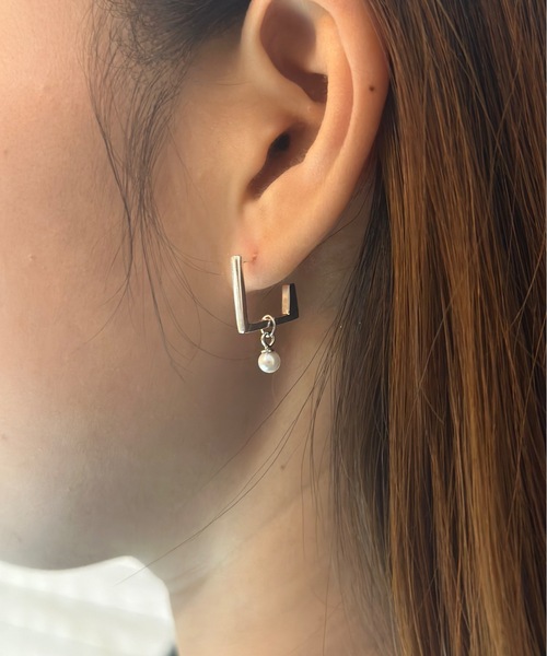 【blatto 925silver】パール デザイン ピアス 片耳用 bla-pierce-00629 N