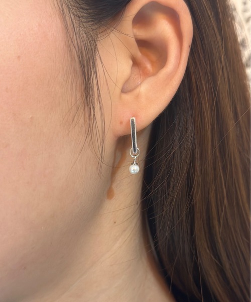 Burner(バーナー)の「【blatto 925silver】パール デザイン ピアス 片耳用 bla-pierce-00629 N(ピアス(片耳用)・レディース・シルバー・FREE)」の3枚目の写真